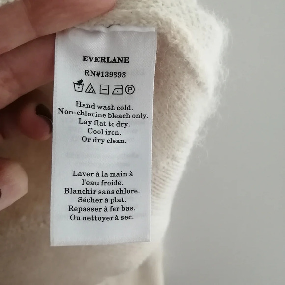Everlane The Alpaca Tiger Jacquard Crewneck Sweater Wool Alpaca Blend Small - Picture 12 of 16
